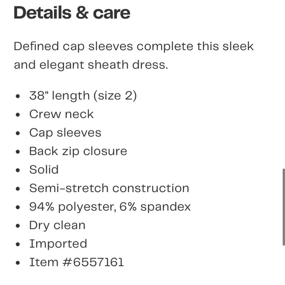 CALVIN KLEIN Cap Sleeve Lined Sheath Dress - Picture 8 of 9